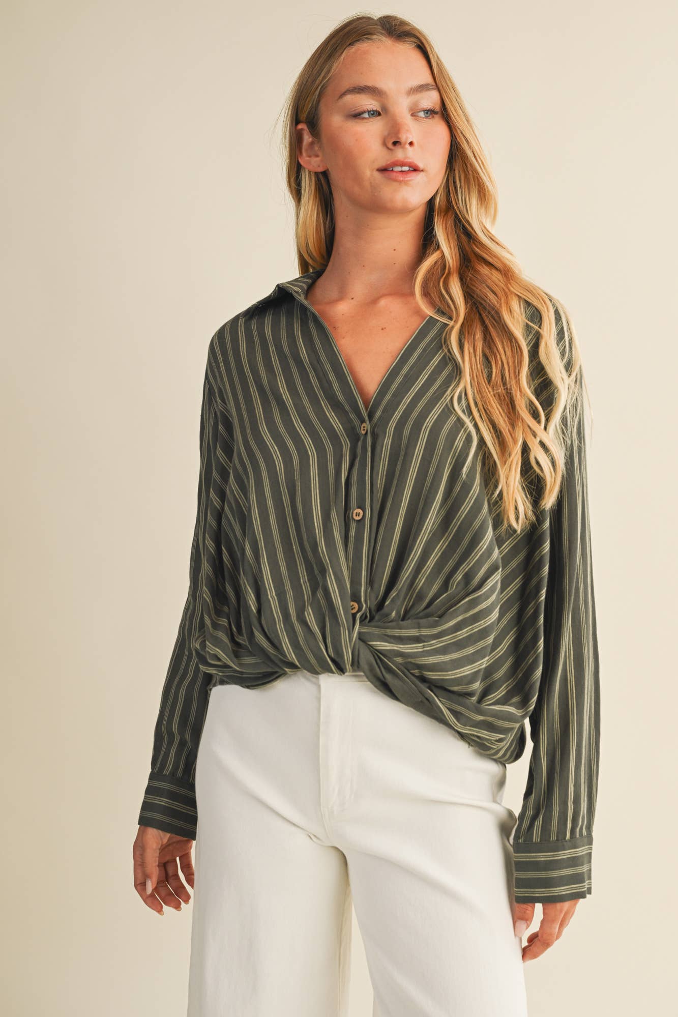TWIST FRONT BLOUSE