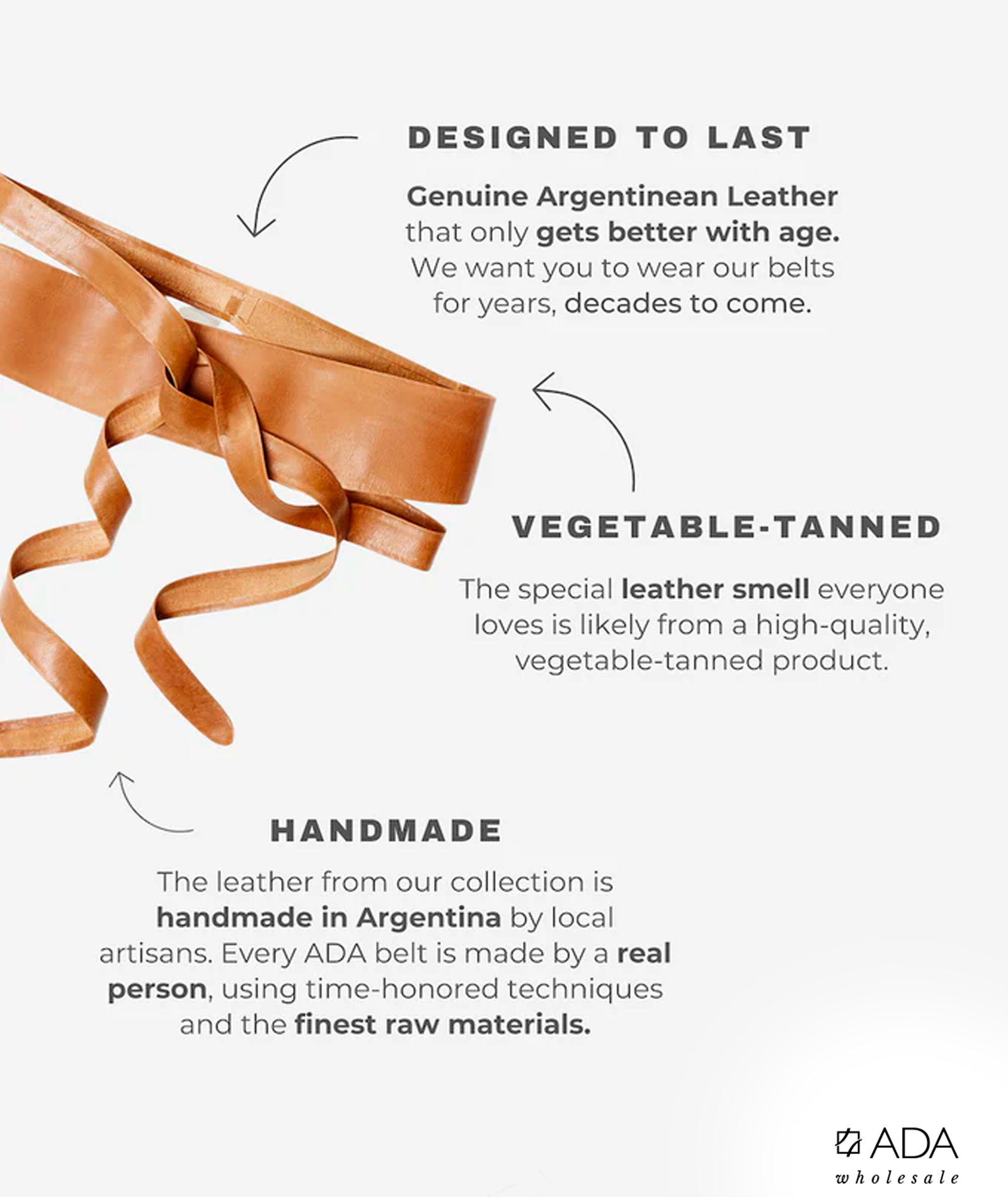 Wrap Belt – Toffee | Adjustable One-Size | Core Style