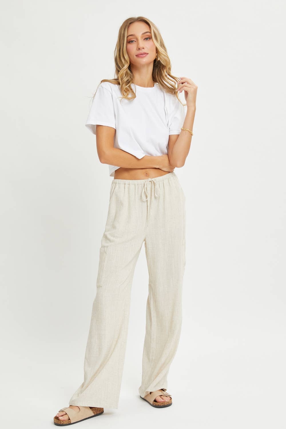 LINED-PULL-ON-PANTS - OATMEAL