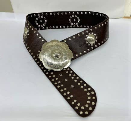 Low riding leather belt