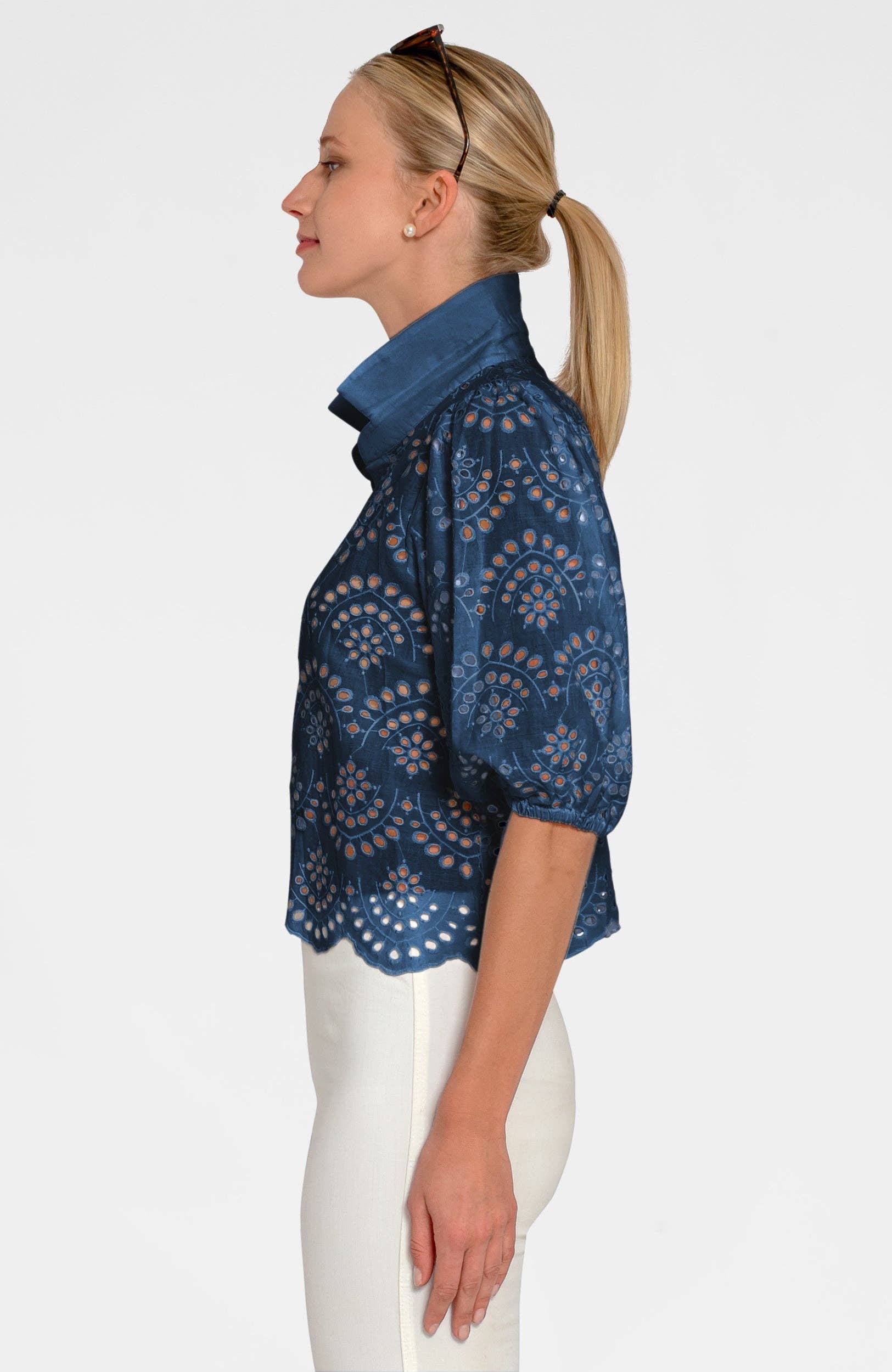 Babs Eyelet Top