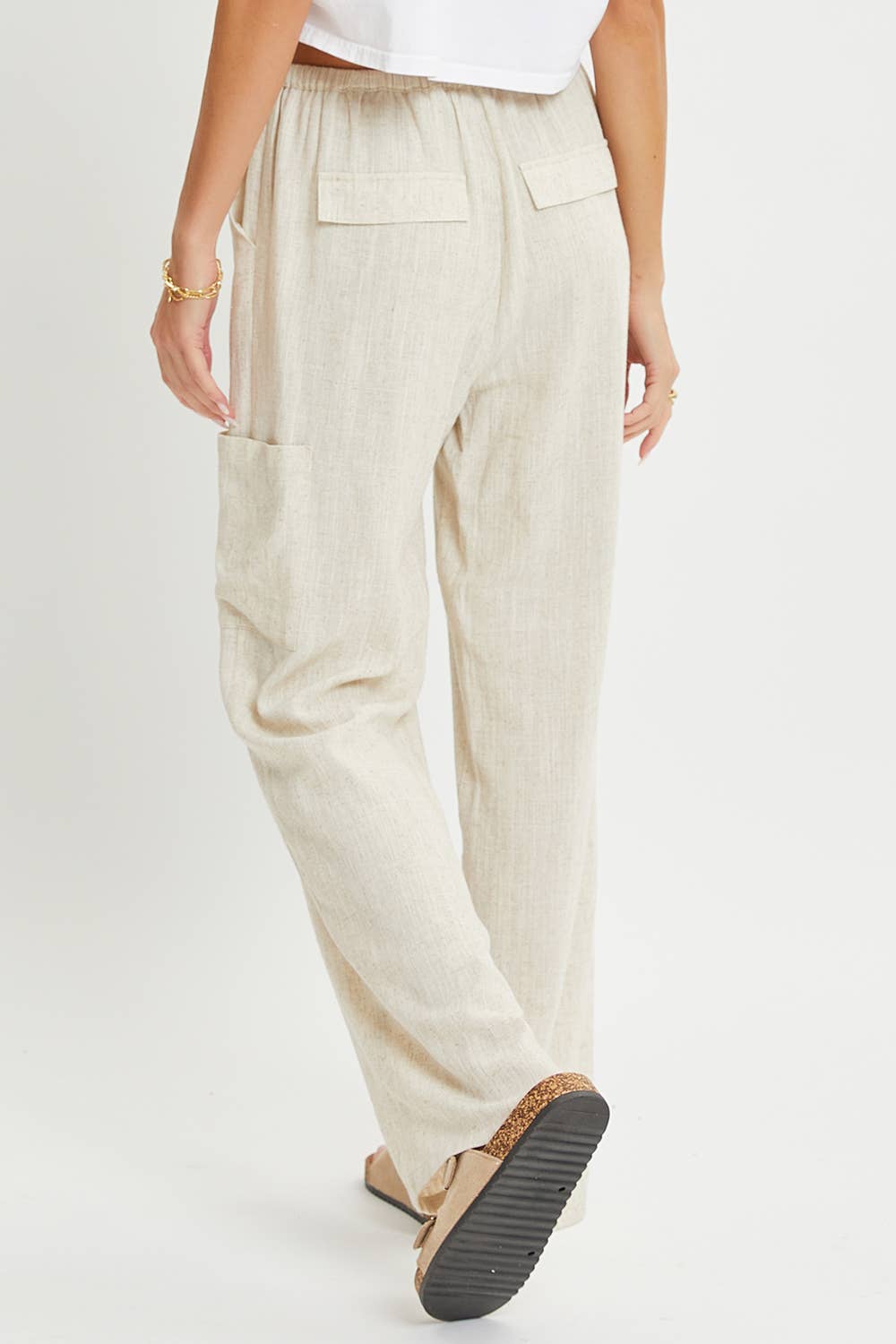 LINED-PULL-ON-PANTS - OATMEAL