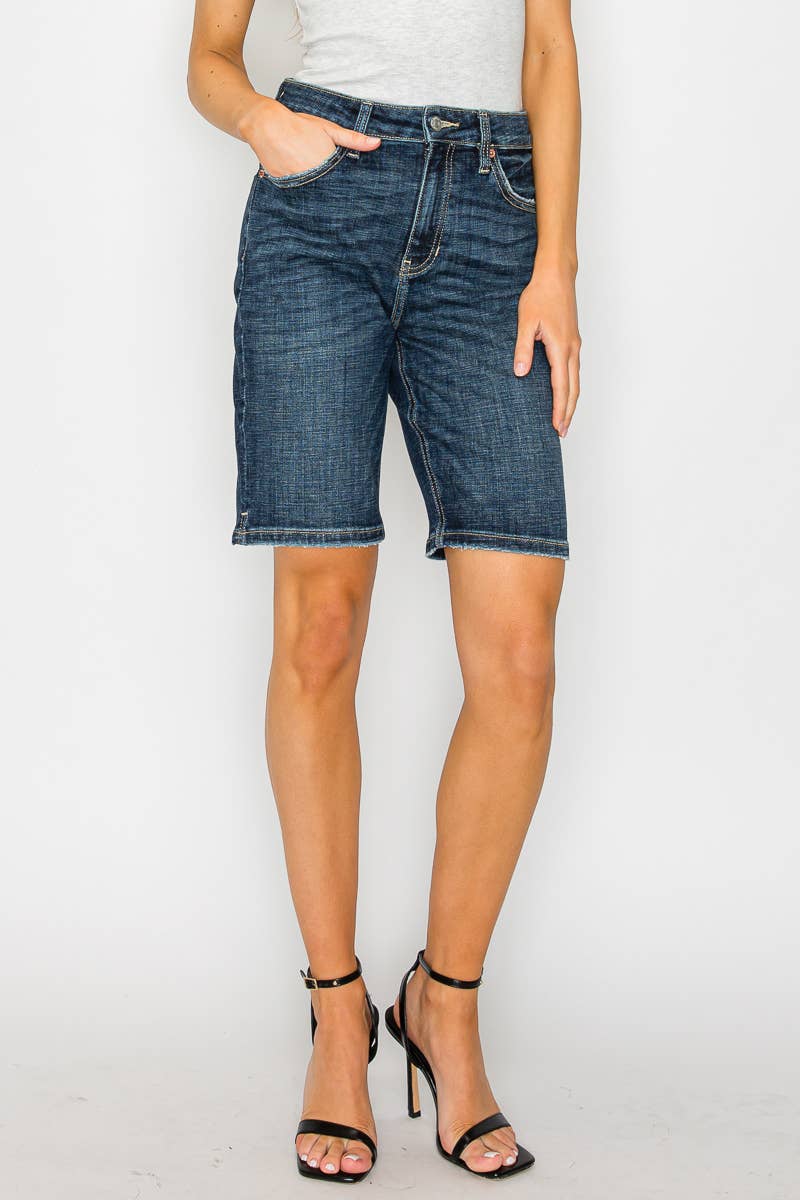 HIGH RISE BERMUDA JEANS