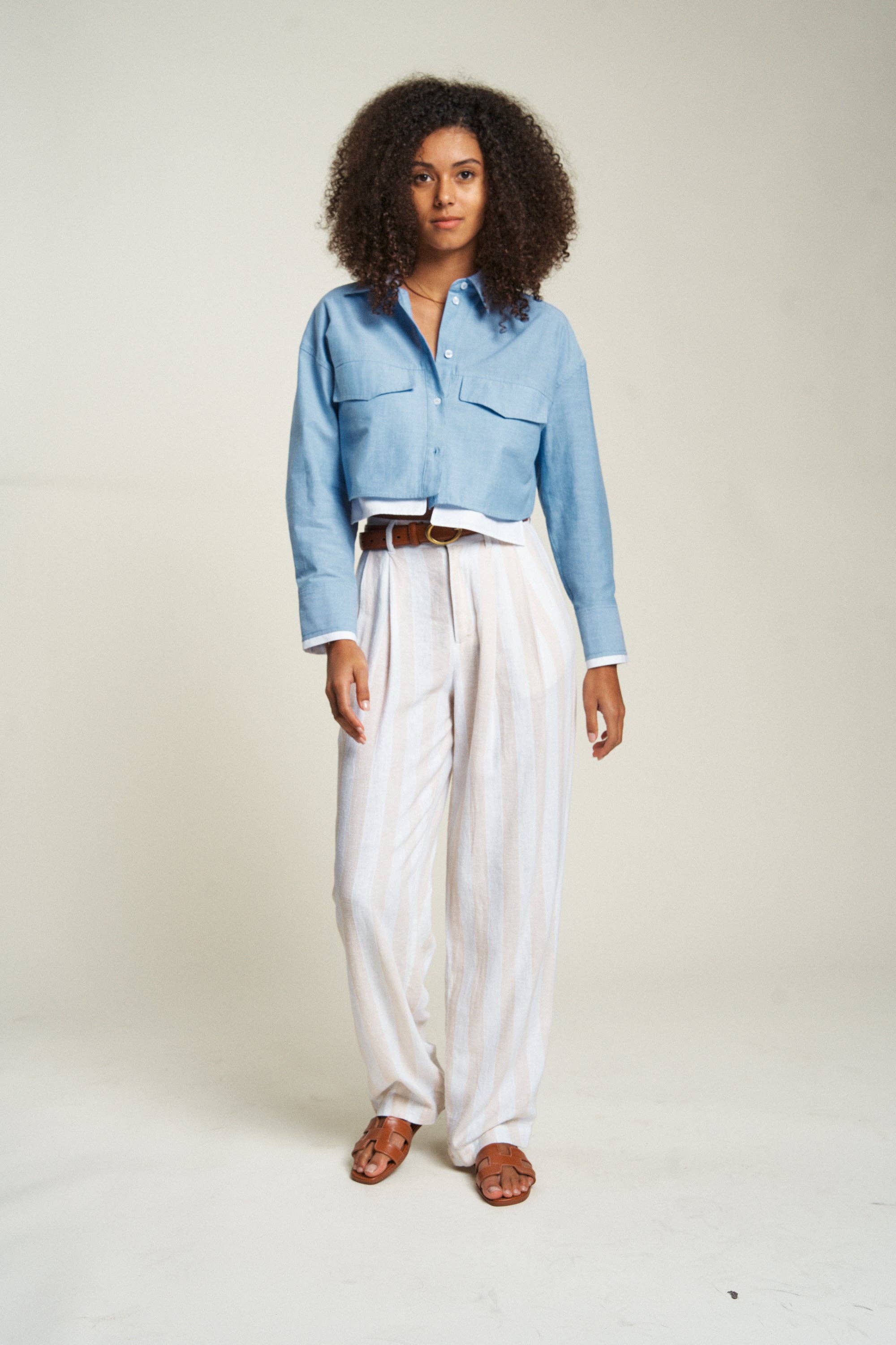Evanston High Rise Trouser, Sand Dune