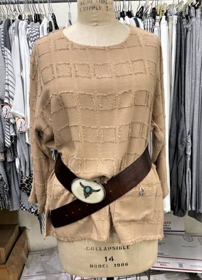 Buffalo Head Black Hip Belt