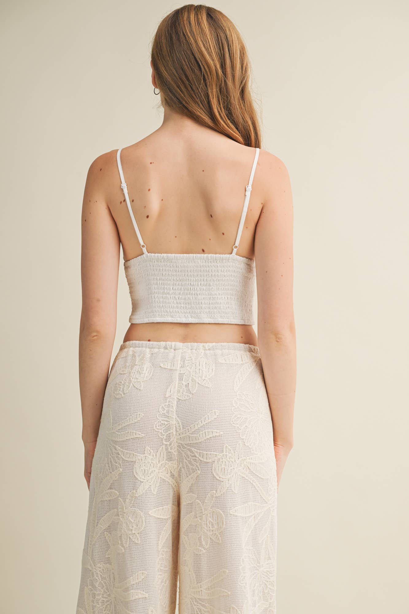 FLORAL EMBROIDERED CAMI TOP