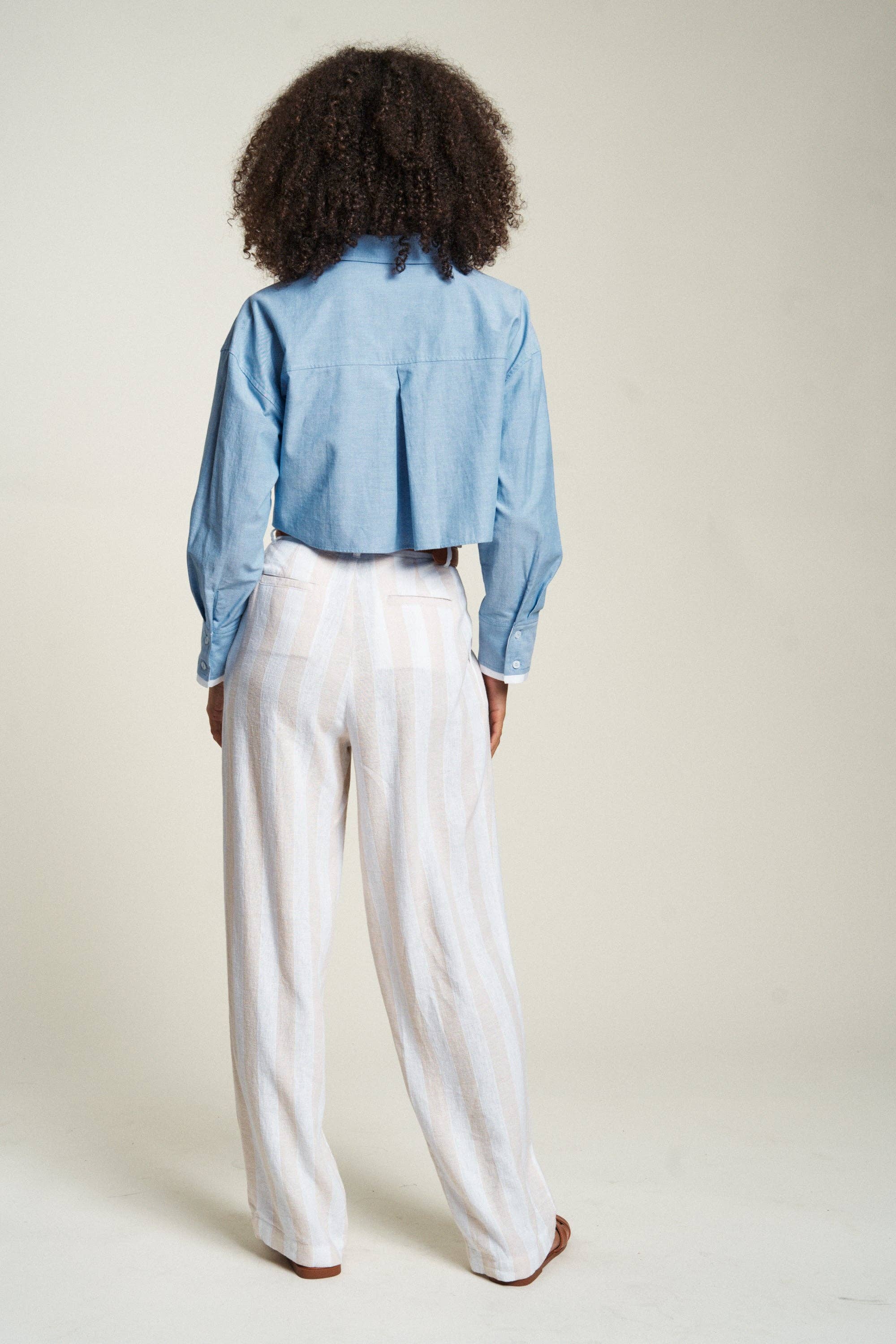 Evanston High Rise Trouser, Sand Dune
