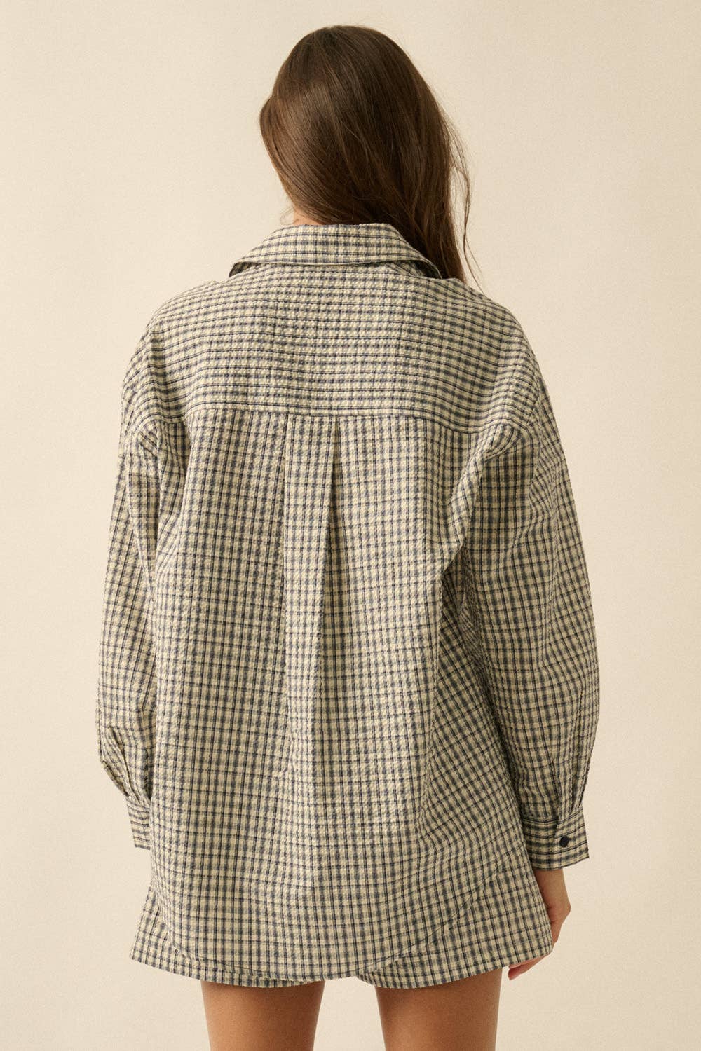 Plaid Textured Seersucker Set