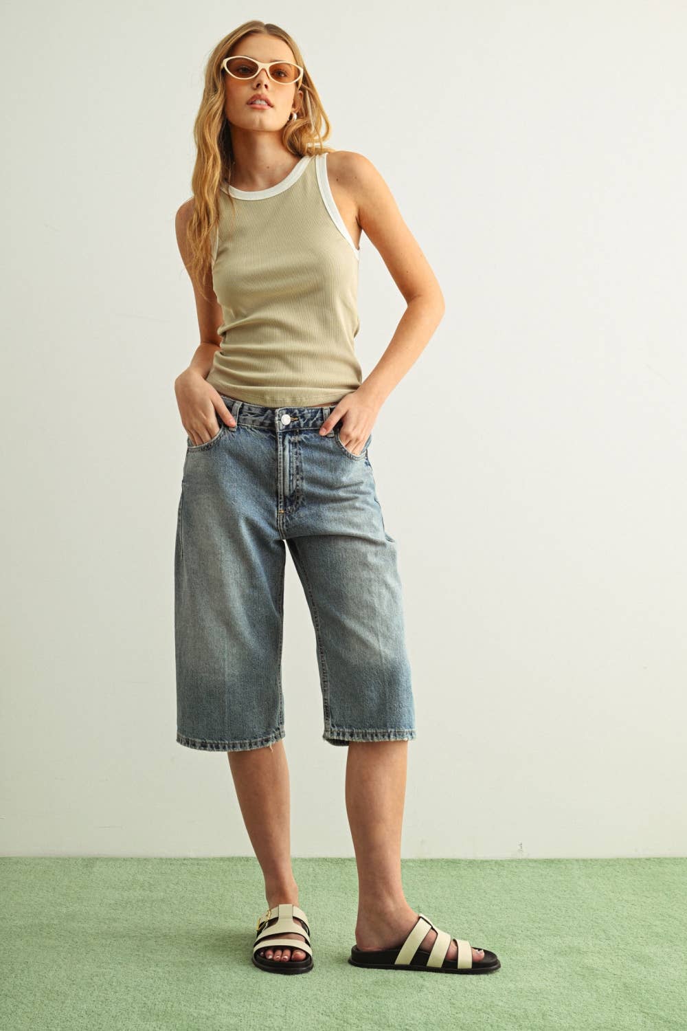ET6396 COLOR CONTRASTED TANK TOP
