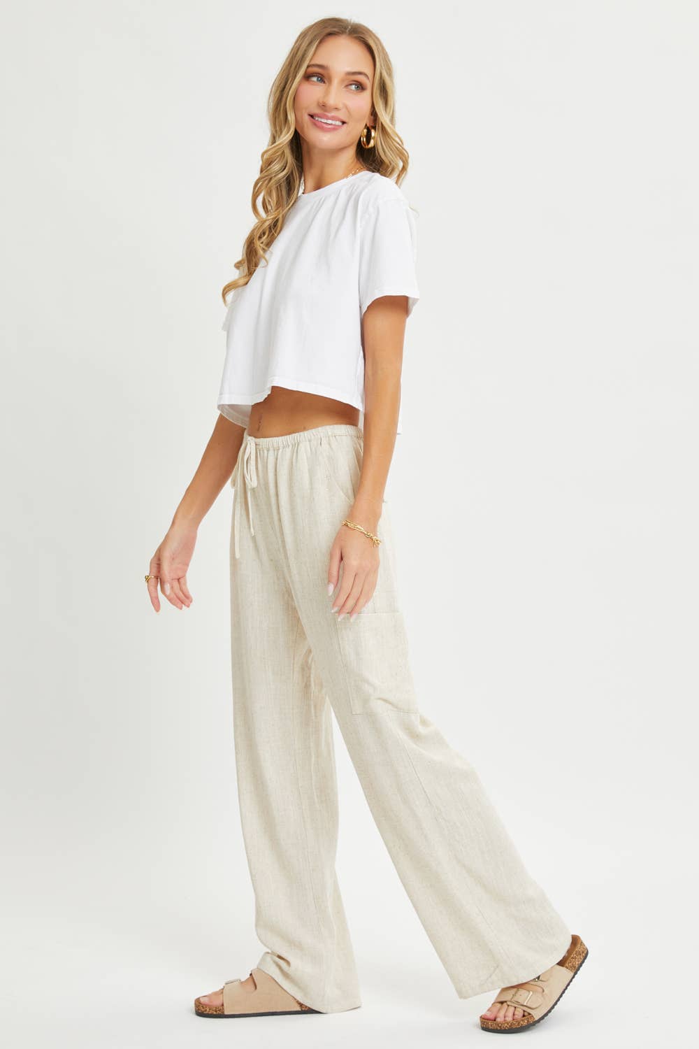 LINED-PULL-ON-PANTS - OATMEAL