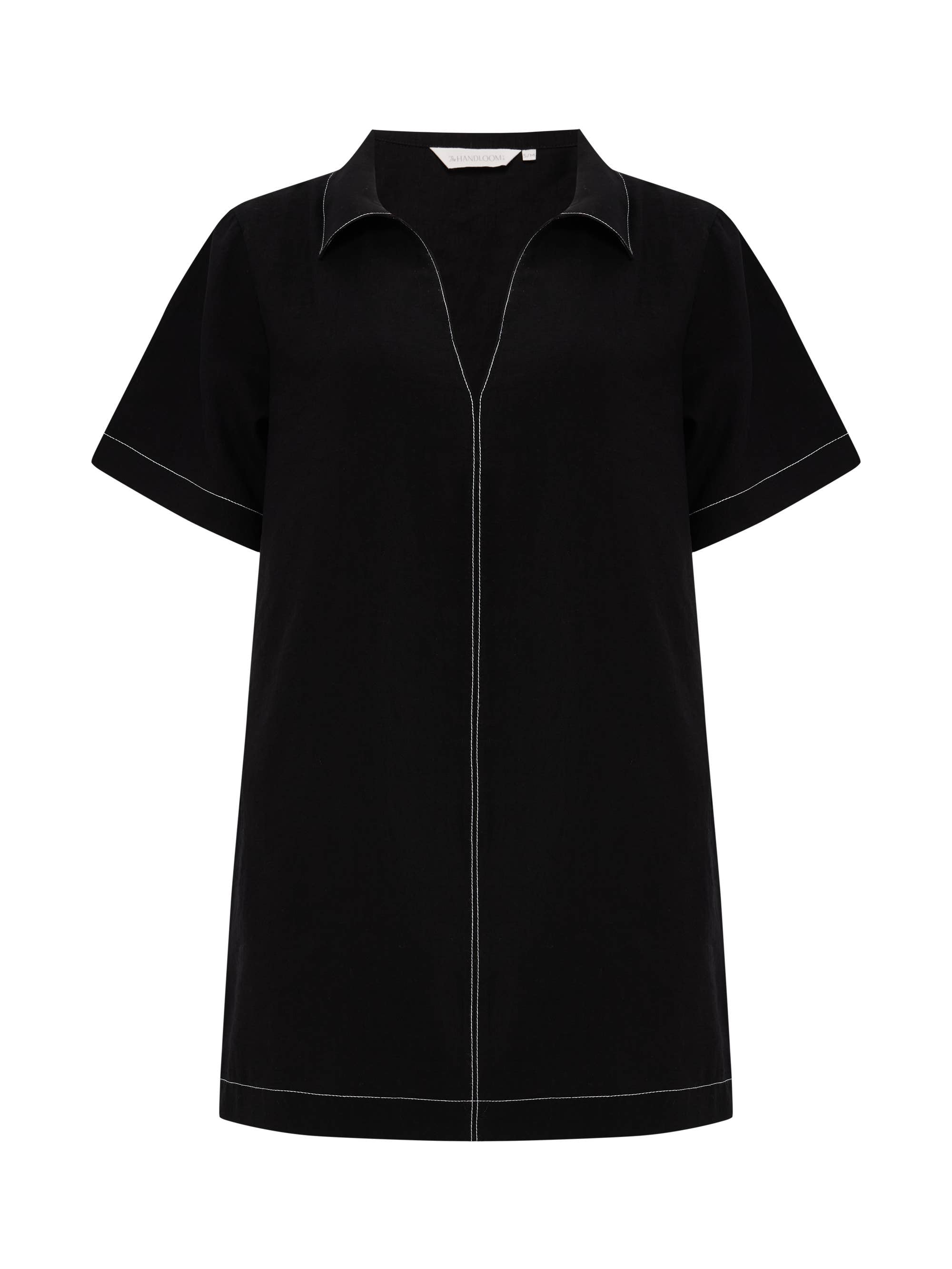Mae Popover Mini Dress - Black