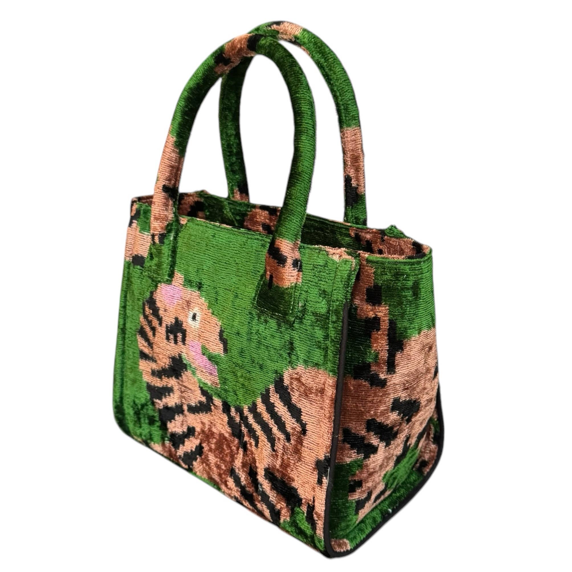 Silk Velvet Ikat Citi Bag
